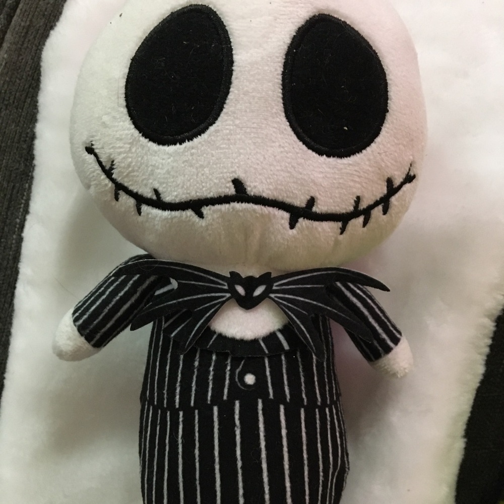 Black and White Plush Toy